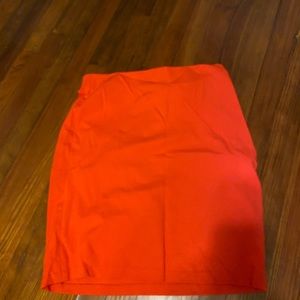 Philosophy Orange Pencil Skirt